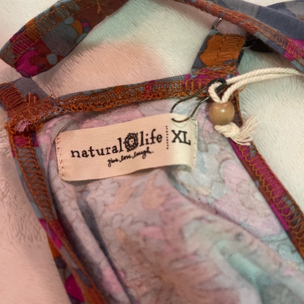 Natural Life Floral Print Jumpsuit - Picture 3 of 4